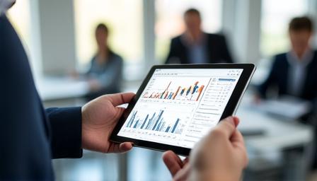 Reporting finanziario interattivo su tablet